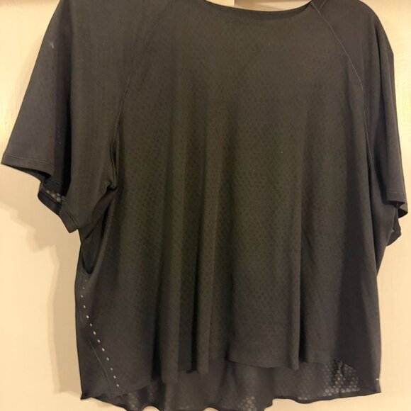 lululemon athletica Tops - LULULEMON WOMENS BLACK FAST N FREE T-SHIRT SHORT SLEEVE SZ 12